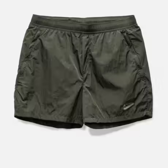 NIKE / NOCTA CHARCOAL GRAY SWIM TRUNKS WITH POCKETS AND ELASTIC WAISTBAND SIZE S - Picture 1 of 10